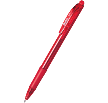 DŁUGOPIS PENTEL BK 417 AUTOMAT 0,7 CZERWONY