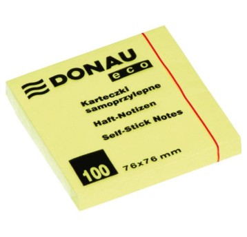 KARTKI SAMOP.76*76 DONAU A'100 ŻÓŁTE